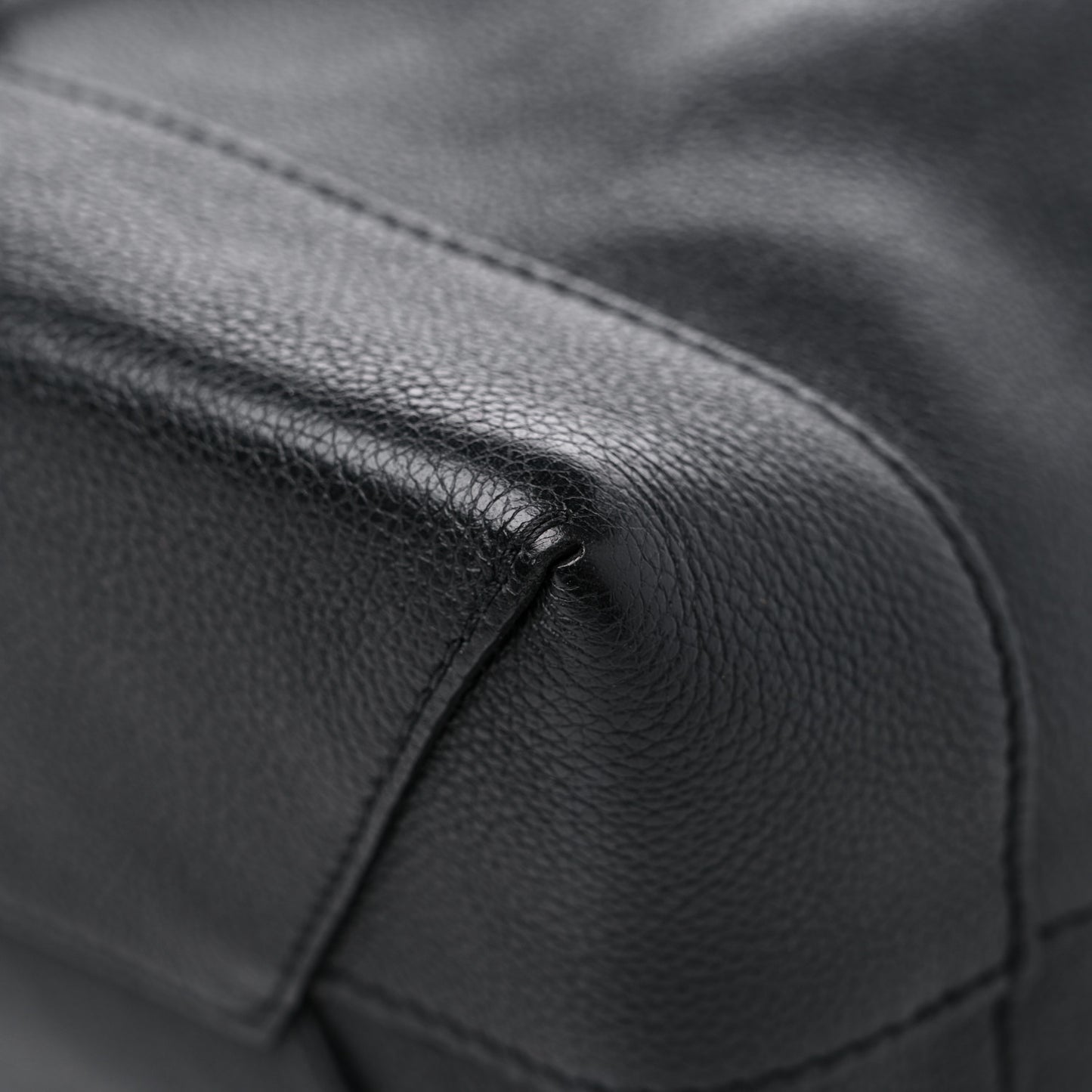 Calfskin Lockme Backpack Black