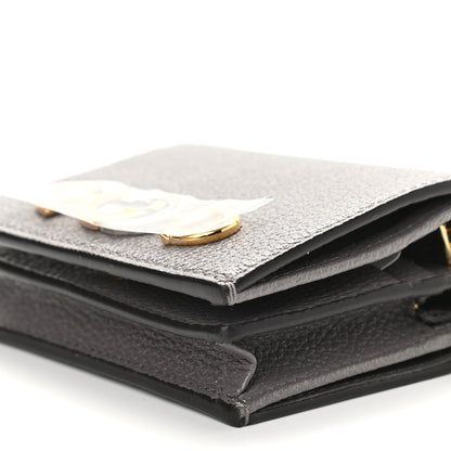 Gucci Grainy Calfskin Zumi Chain Card Case Wallet Dusty Grey 8 of 8