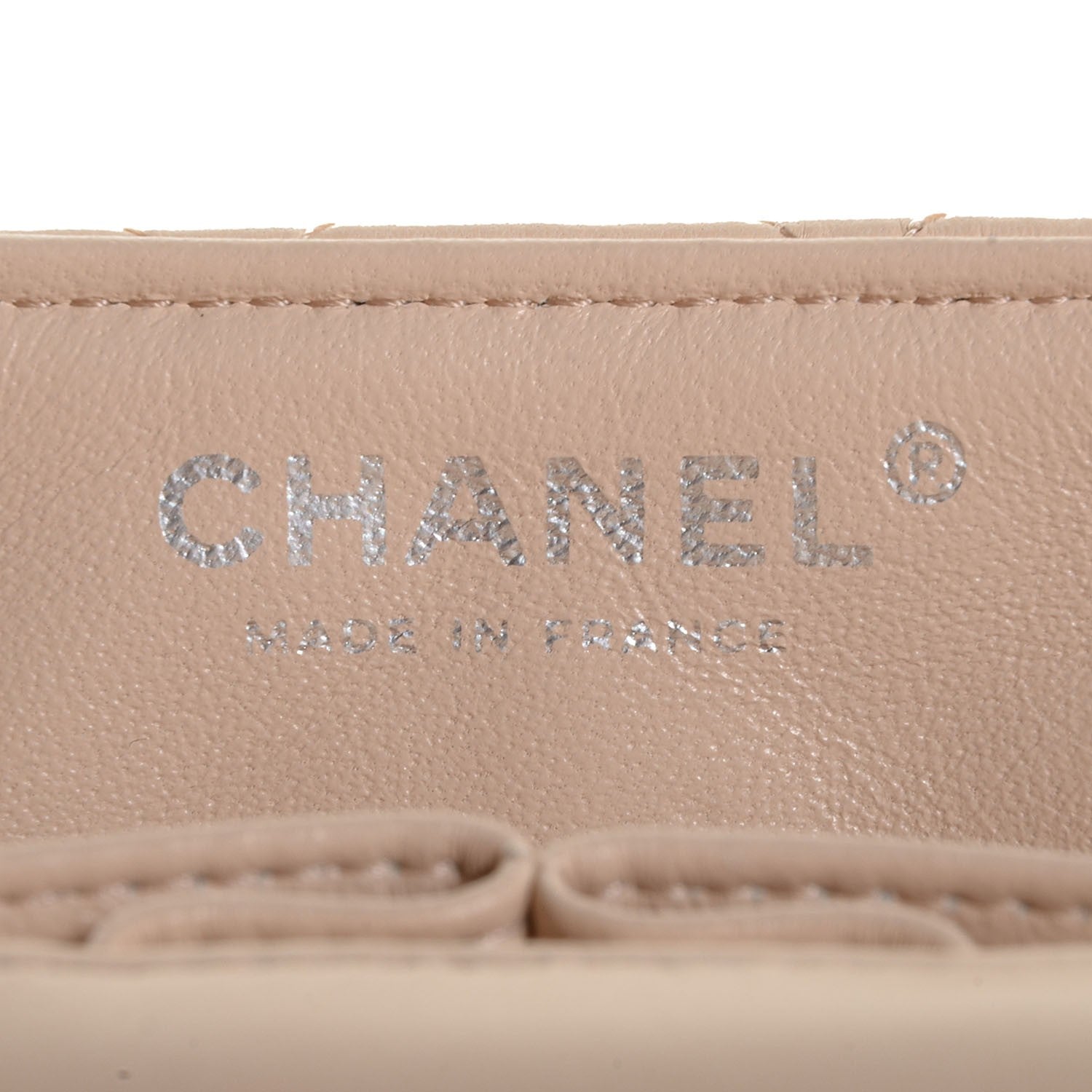 Chanel Lambskin Quilted East West Flap Beige Clair 7 of 9