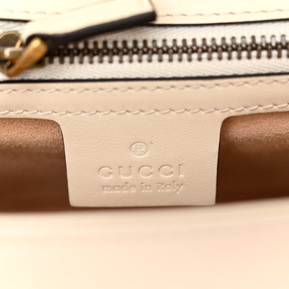 Gucci Calfskin Matelasse Small GG Marmont Shoulder Bag White 6 of 10