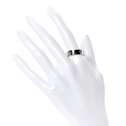 Cartier 18K White Gold 6mm LOVE Ring 62 10 2 of 4