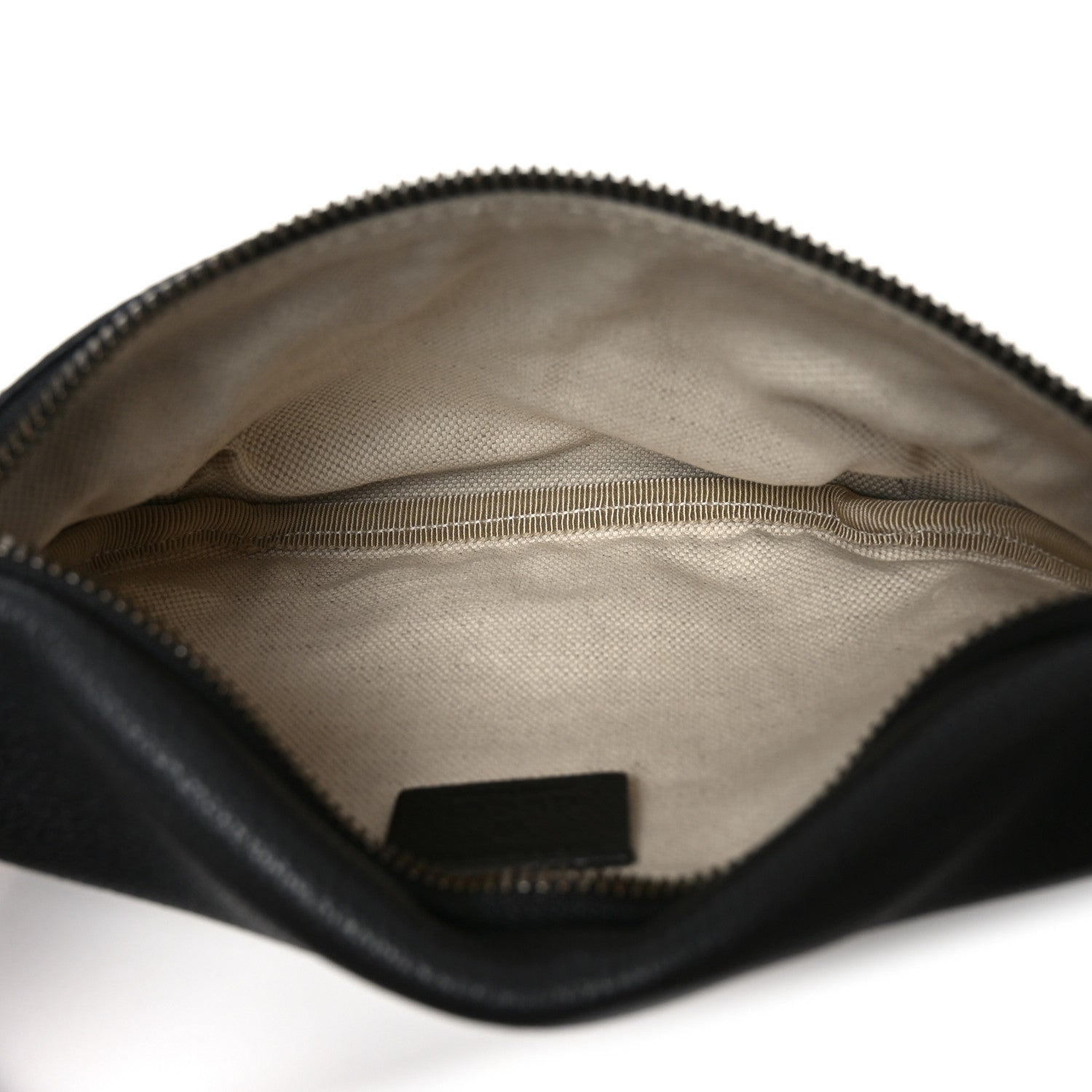 Gucci Grained Calfskin Logo Belt Bag Black 5 of 10