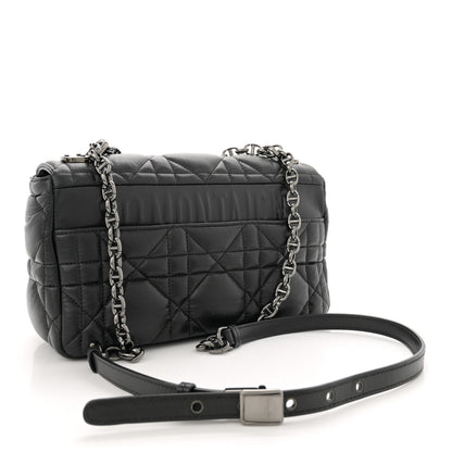 Christian Dior Calfskin Macrocannage Medium Caro Bag Black 3 of 14