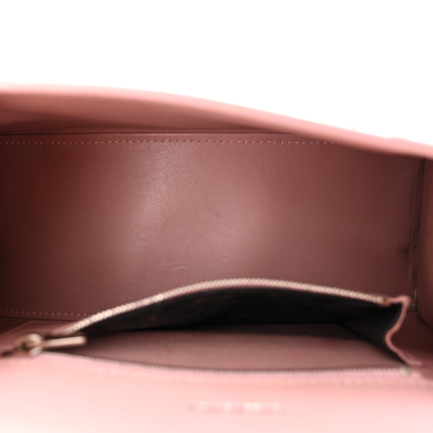 Shiny Calfskin Crocodile Embossed Small Hourglass Top Handle Bag Powder Pink