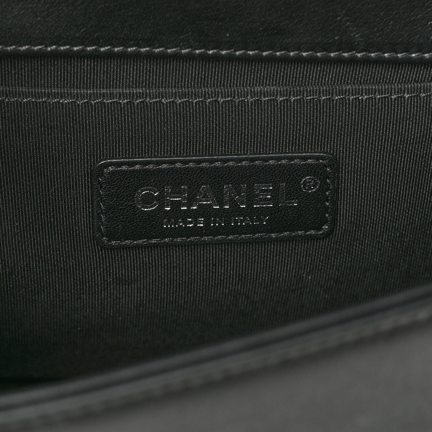 Calfskin Quilted Medium Boy Flap Black