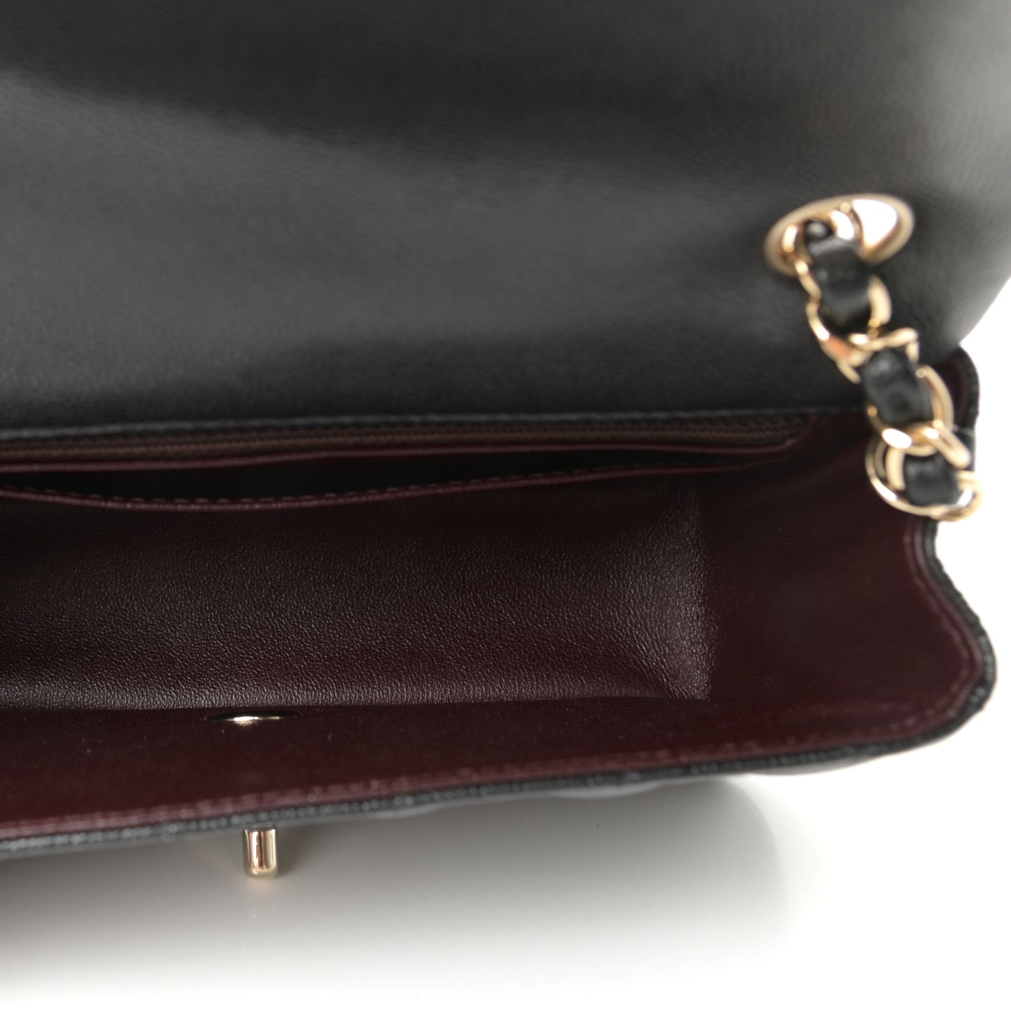 Caviar Quilted Mini Rectangular Flap Black