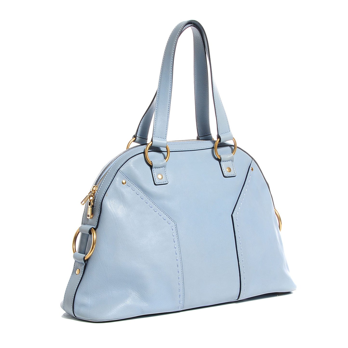 Calfskin Large Muse Light Blue