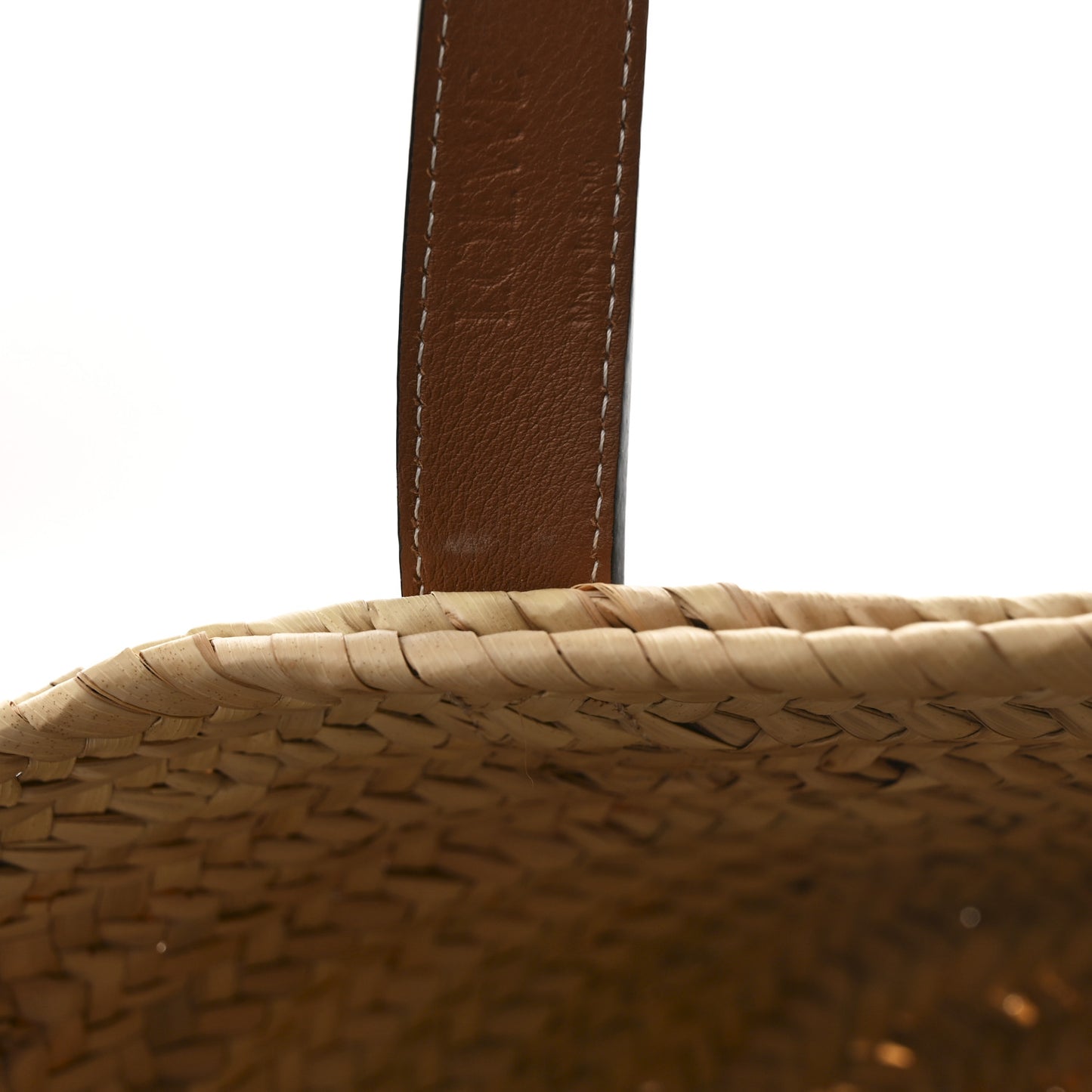 Raffia Basket Tote Bag Natural Tan