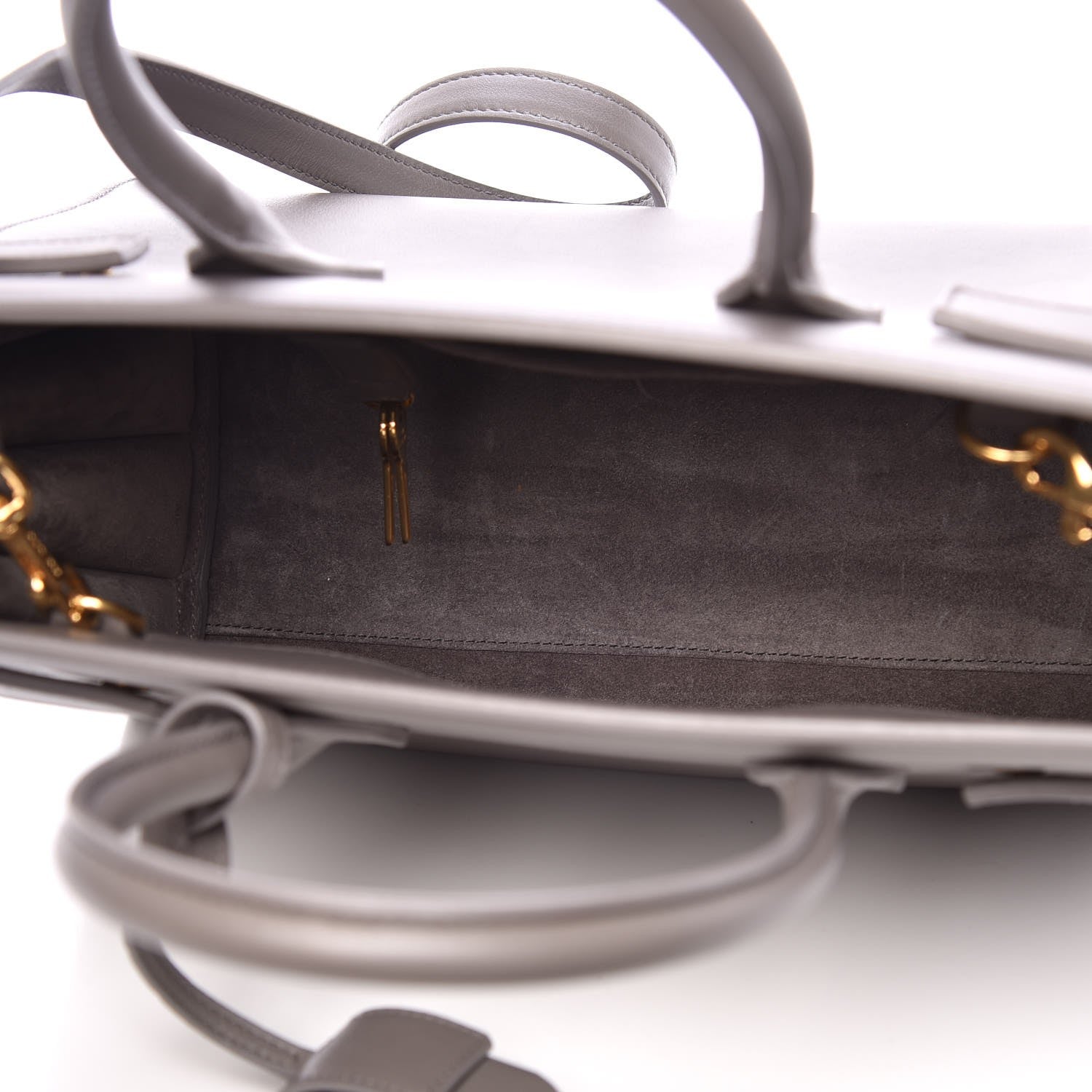 Saint Laurent Calfskin Baby Sac de Jour Fog 10 of 13