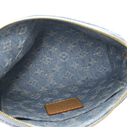 Louis Vuitton Denim Monogram Pochette Cosmetique PM Sky Blue 5 of 6