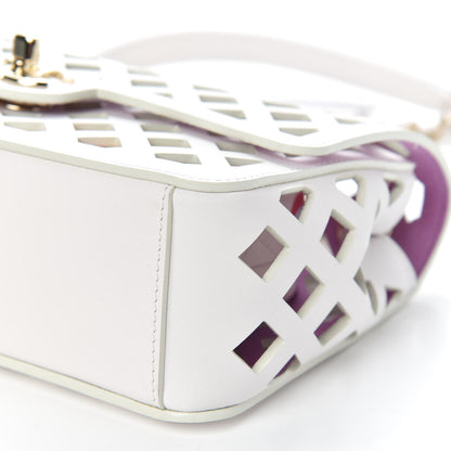 Chanel Lambskin Small Sea Through Flap White Multicolor 11 of 12