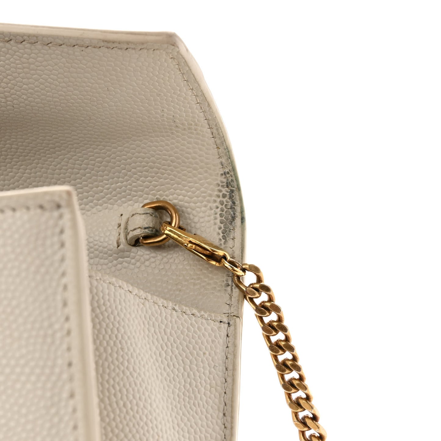 Grain De Poudre Monogram Cassandra Chain Wallet Crema Soft