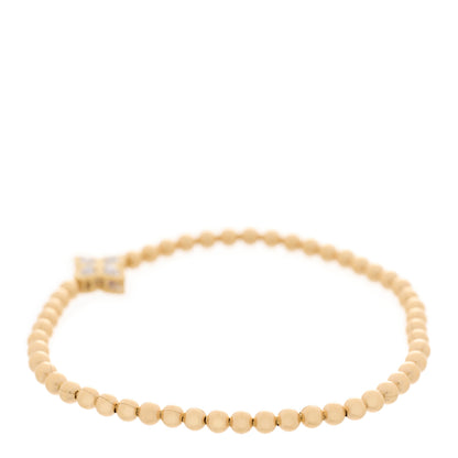 Roberto Coin 18K Yellow Gold Diamond Small Diamond Accent Flower Stretch Bracelet 2 of 3