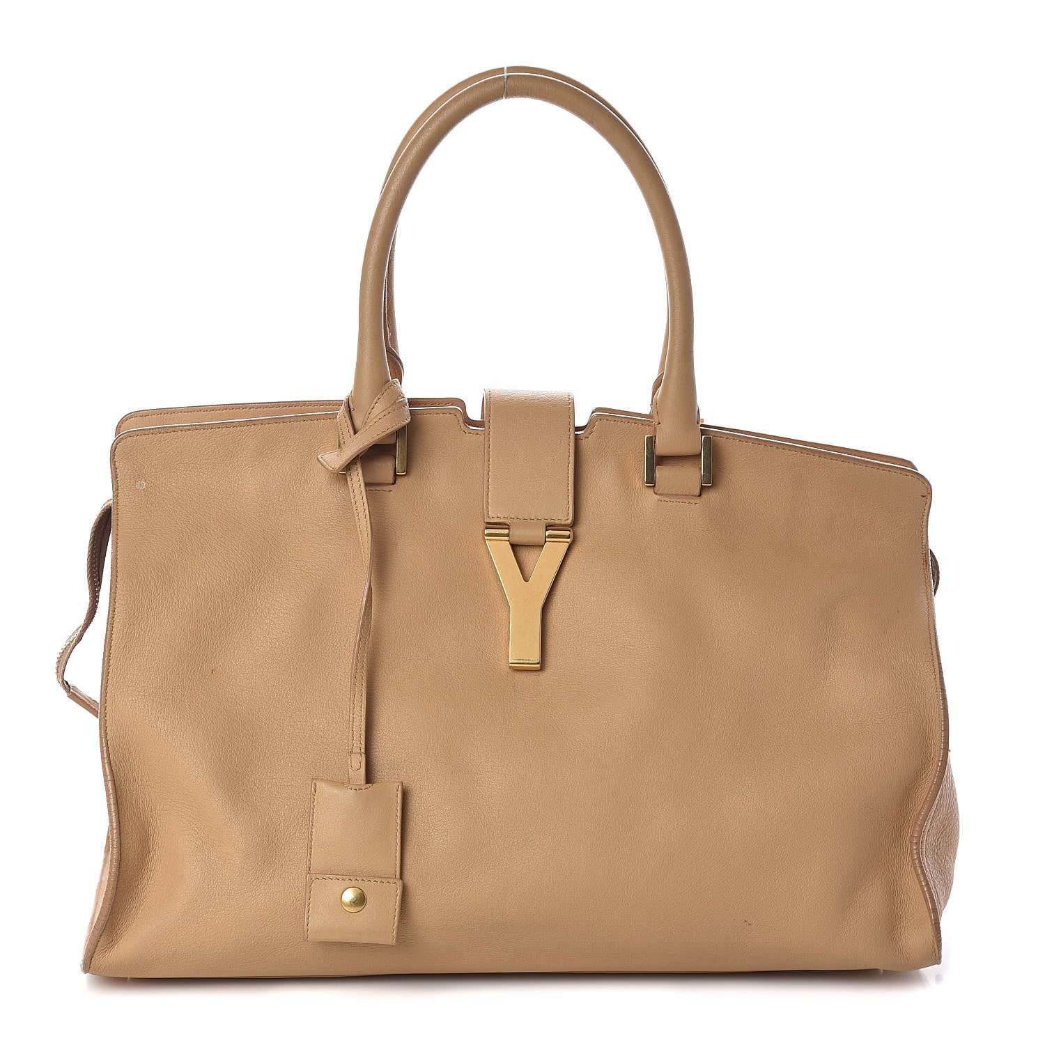 Saint Laurent Calfskin Medium Classic Y Cabas Light Beige 1 of 9
