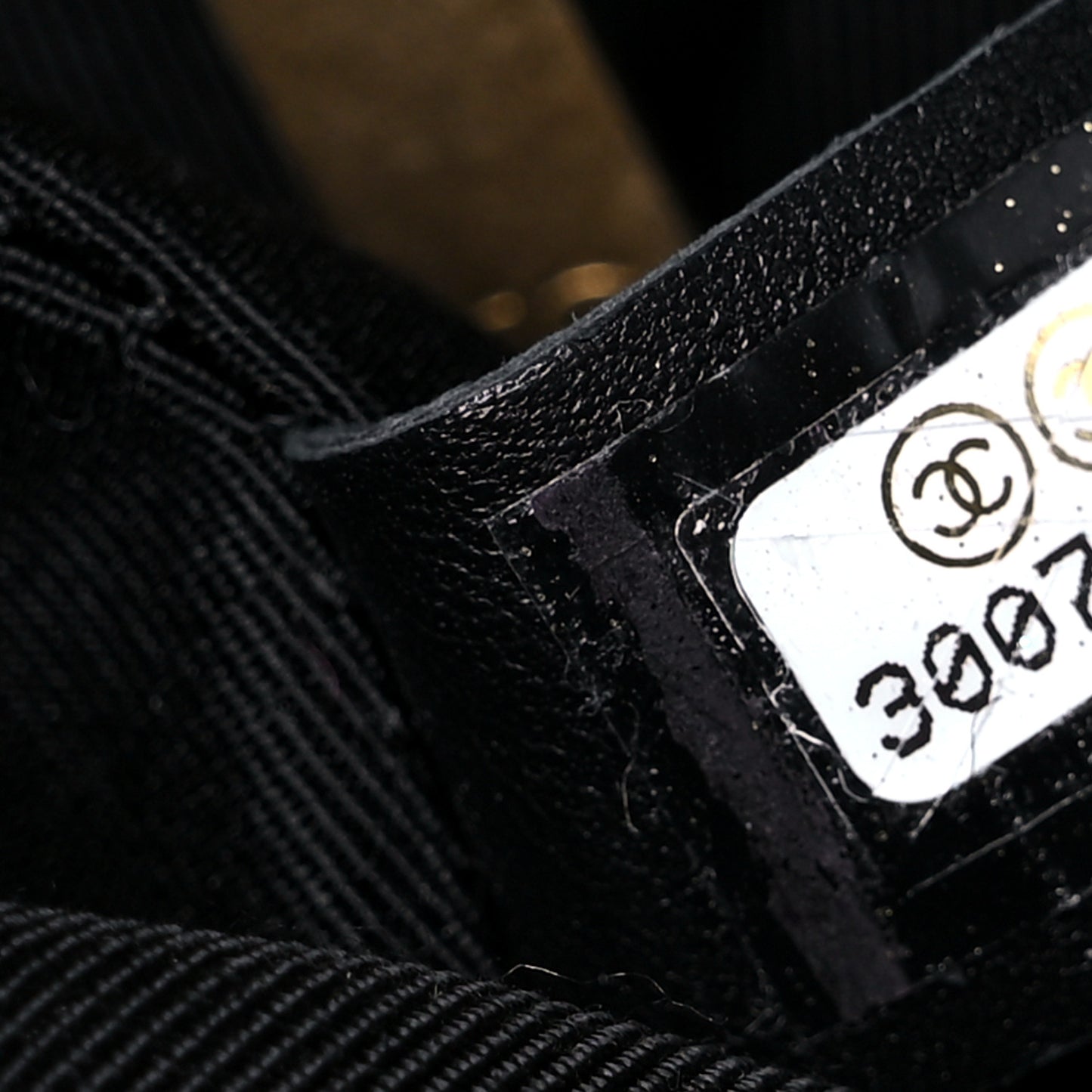 Shearling Quilted Single Flap Black