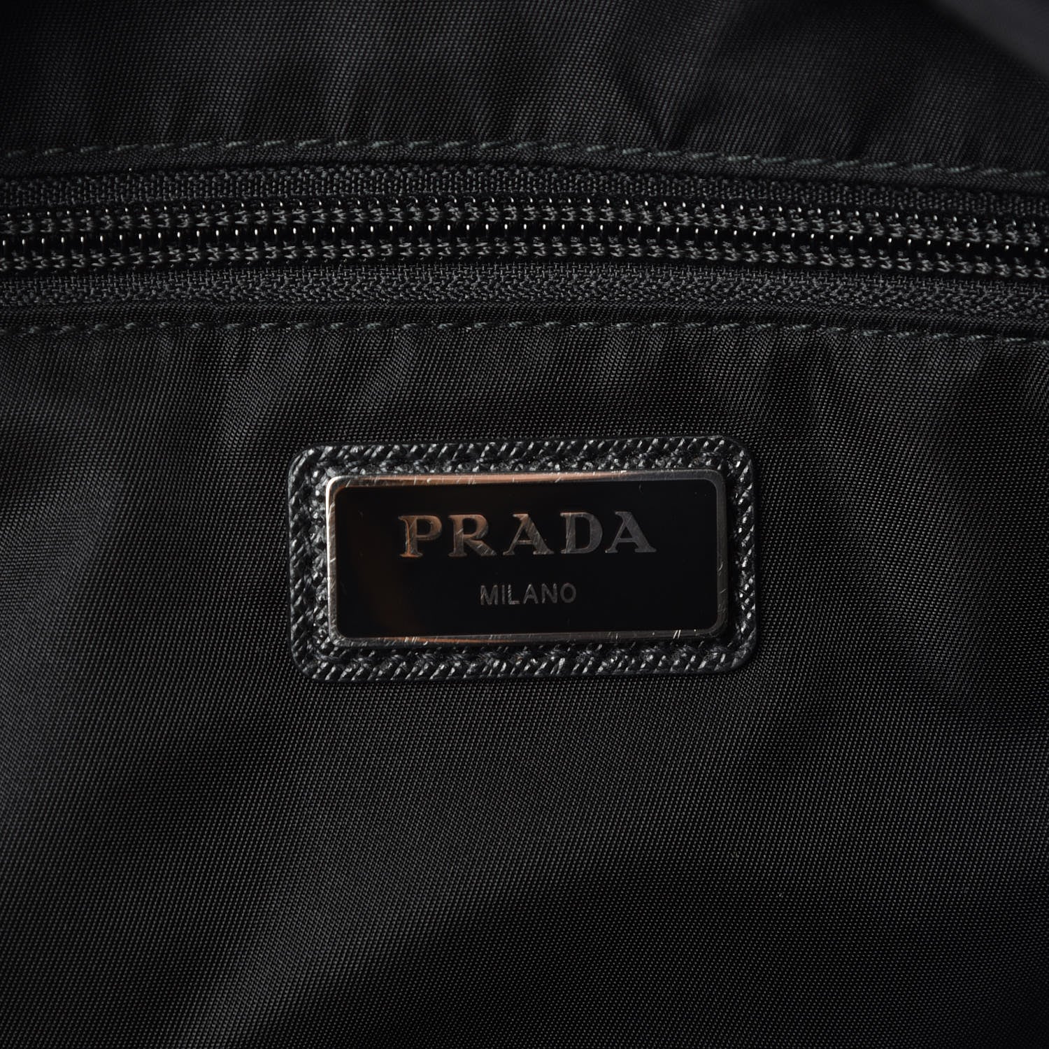 Prada Tessuto Nylon Saffiano Belt Bag Black 7 of 8