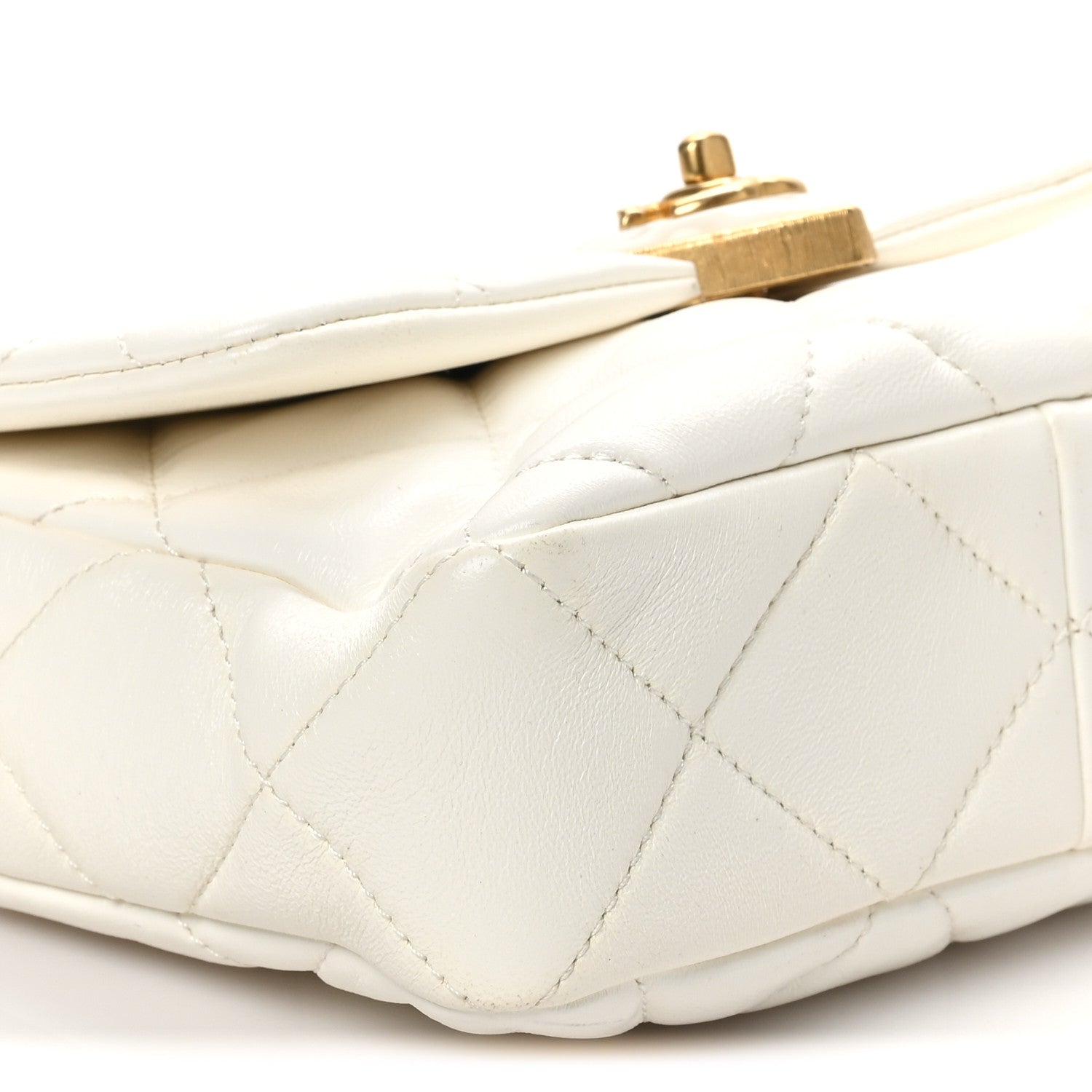 Chanel Lambskin Plexiglass Quilted Coco Love Mini Flap White 18 of 19