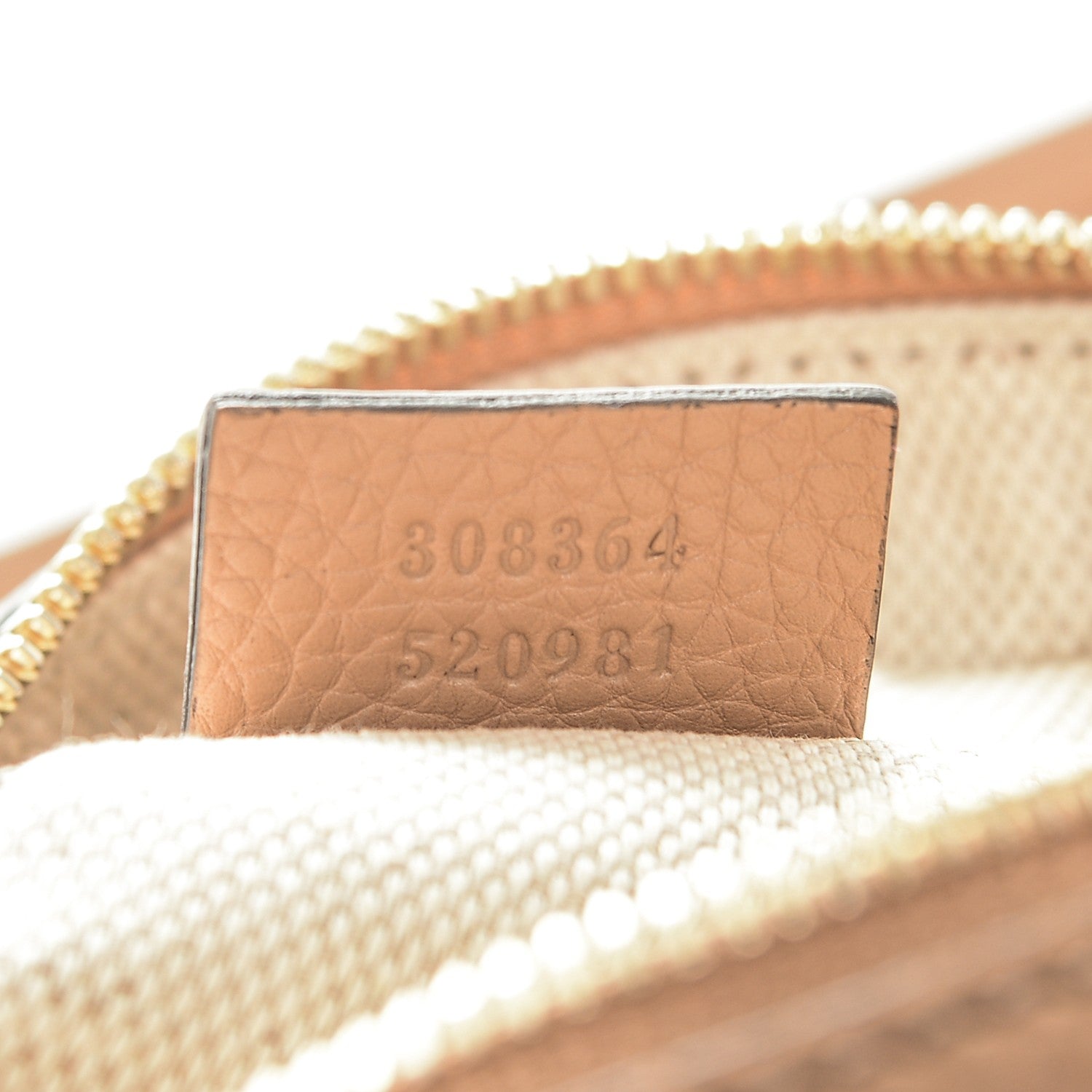 Gucci Pebbled Calfskin Small Soho Disco Bag Rose Beige 7 of 7