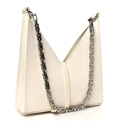 Givenchy Box Calfskin Mini Cut Out Shoulder Bag Ivory 4 of 10