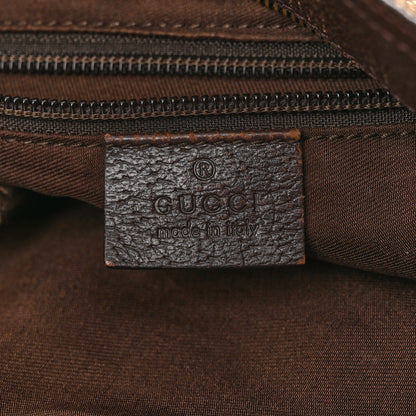 Gucci Monogram Web Medium Double Pocket Messenger Bag Dark Brown 6 of 15