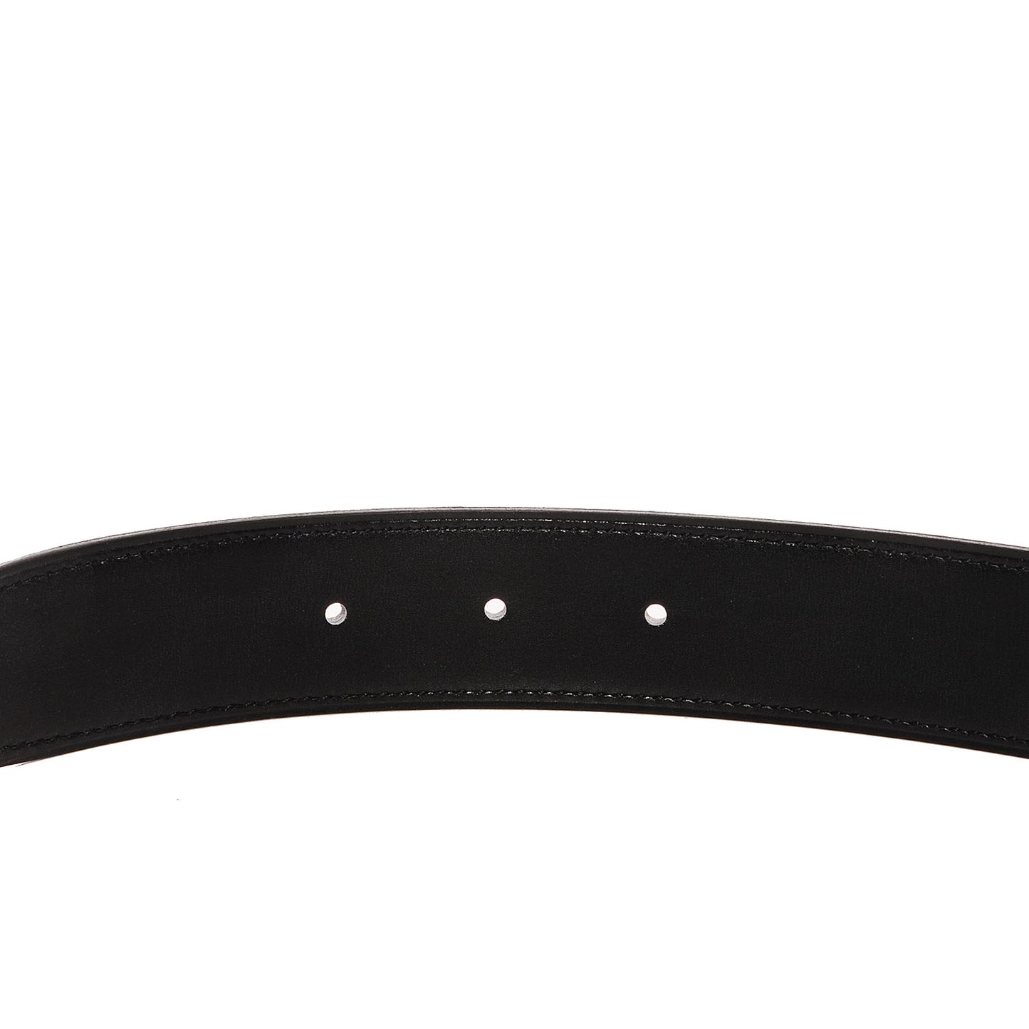 Taurillon Clemence Box 32mm Belt Strap 90 Parchemin Noir