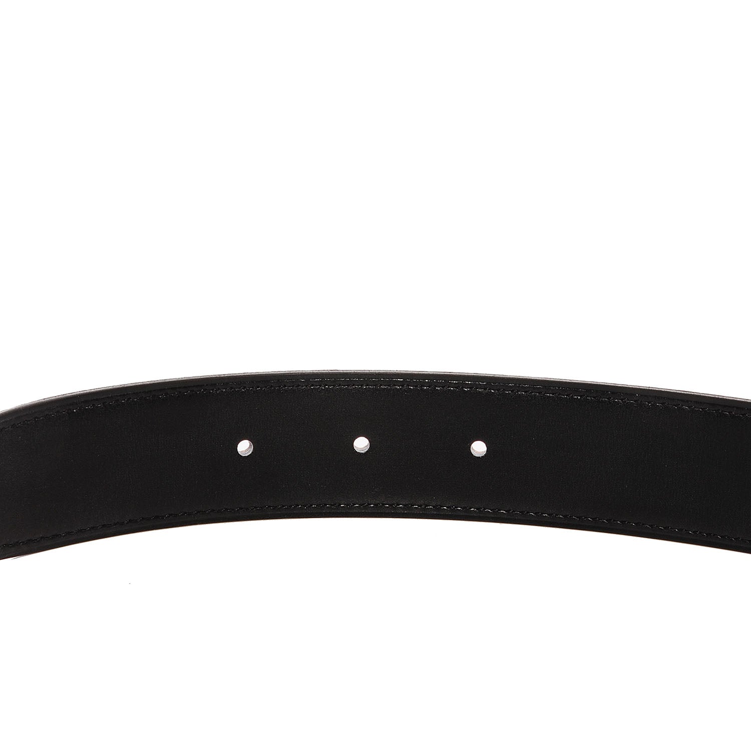 Hermes Taurillon Clemence Box 32mm Belt Strap 90 Parchemin Noir 4 of 5