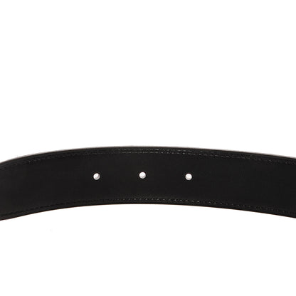 Hermes Taurillon Clemence Box 32mm Belt Strap 90 Parchemin Noir 4 of 5