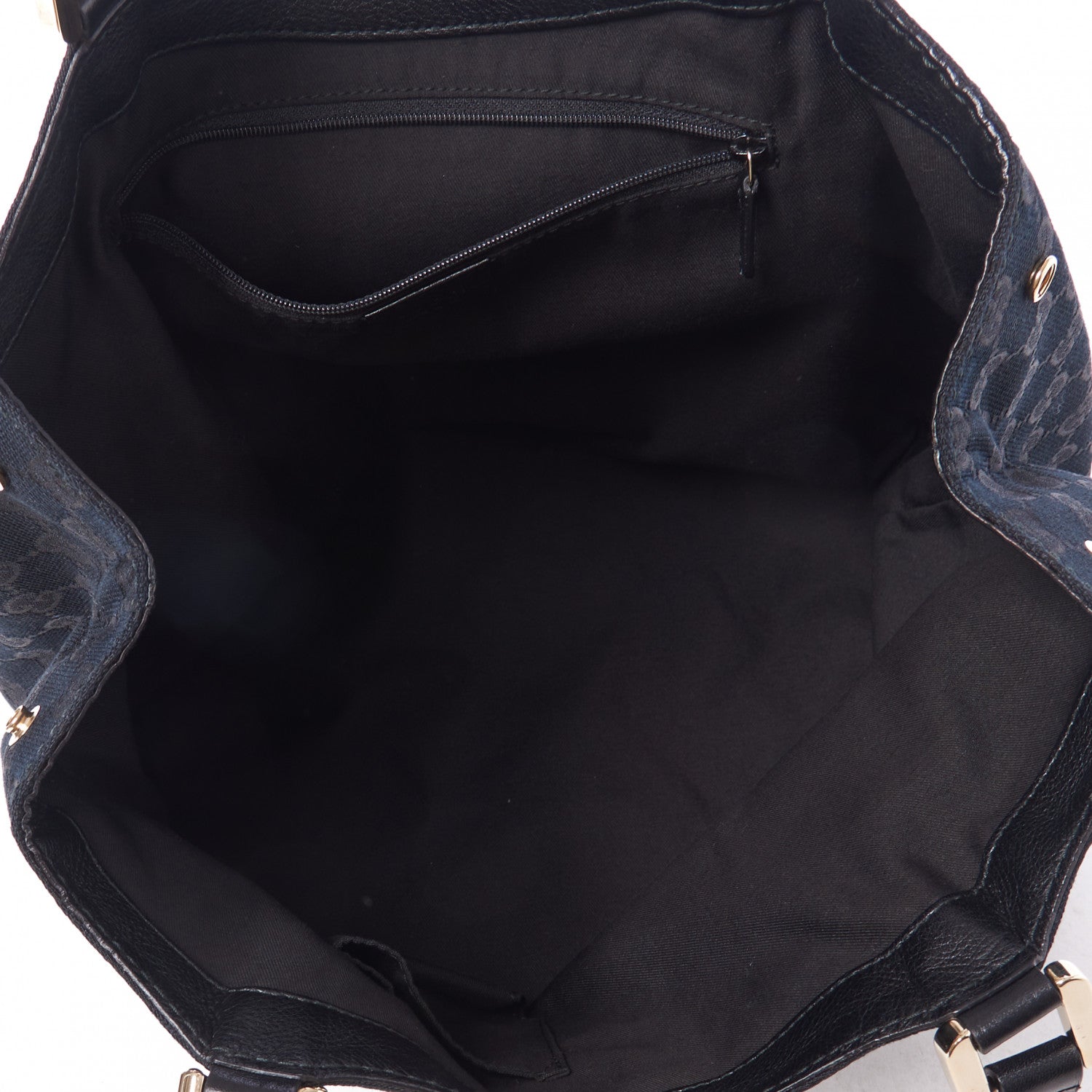 Gucci Monogram New Ladies Web Tote Black 4 of 8