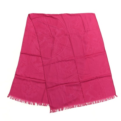 Hermes Cashmere Silk New Libris Stole Pourpre 2 of 4