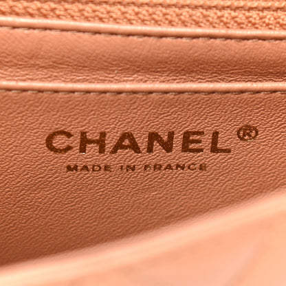 Chanel Lambskin Quilted Mini Square Flap Brown 6 of 10