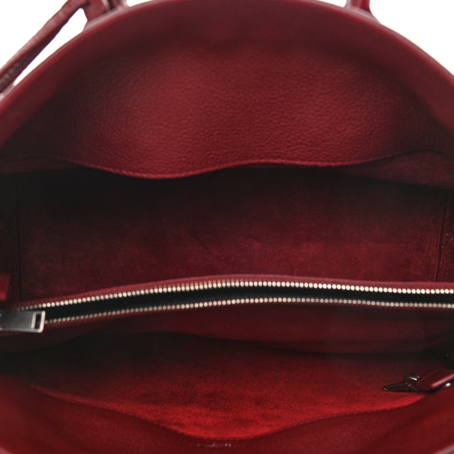 Grained Calfskin Small Supple Sac De Jour Dark Pallisandre