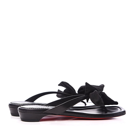 Christian Louboutin Nappa Vol Au Vent Flat Sandal 39 Black 4 of 9