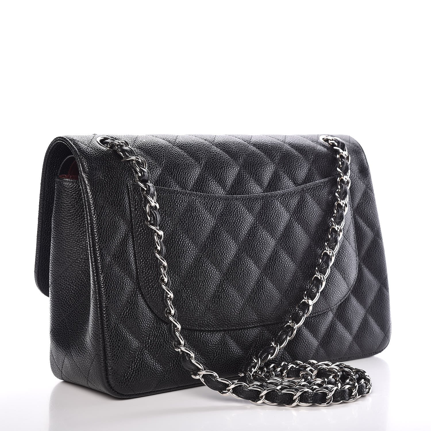 Chanel Caviar Quilted Jumbo Double Flap Black 3 of 10