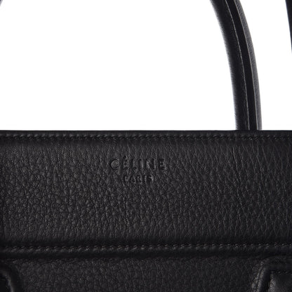 Celine Supple Calfskin Medium Phantom Luggage Black 6 of 10