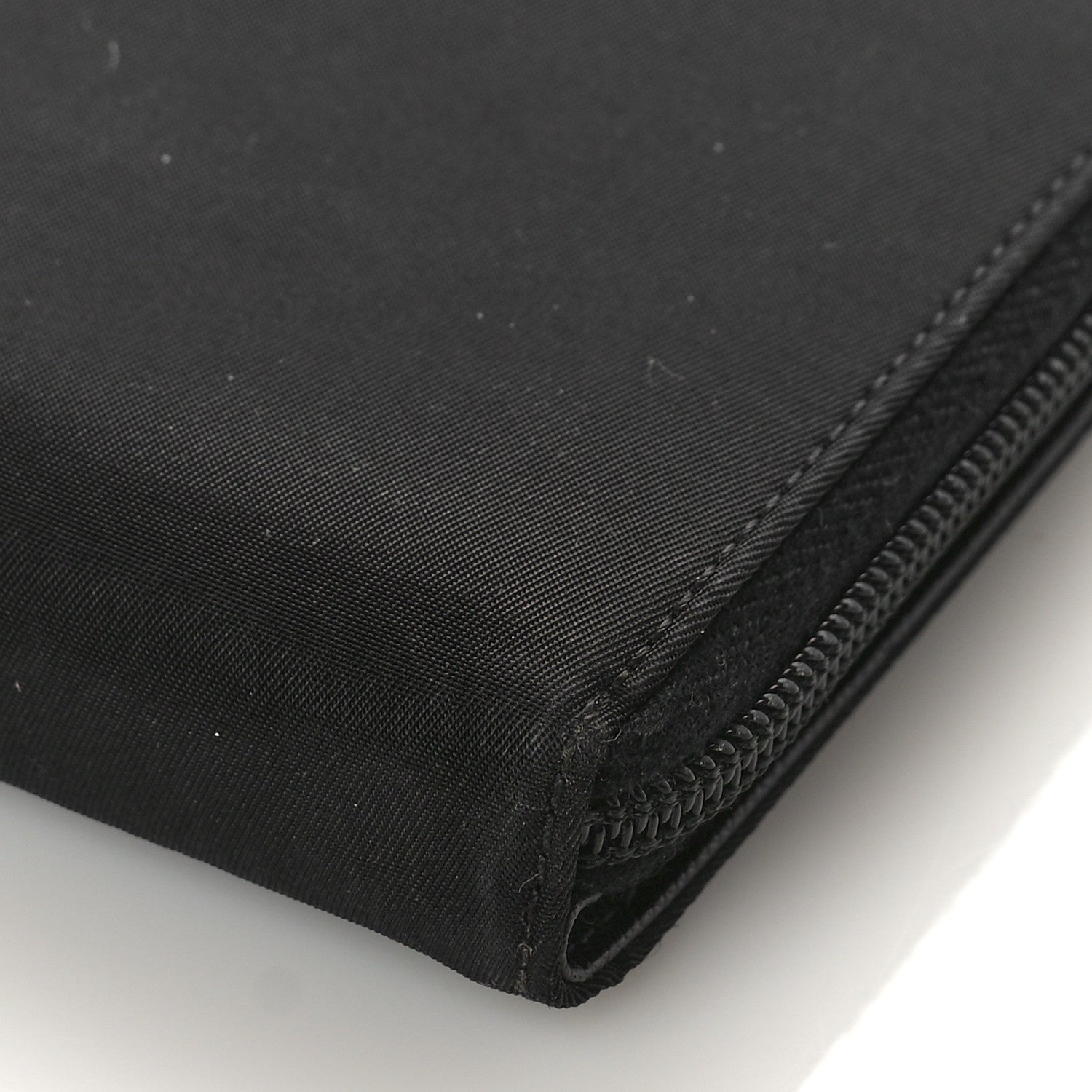 Prada Tessuto Nylon Compact Zip Around Wallet Black 8 of 10