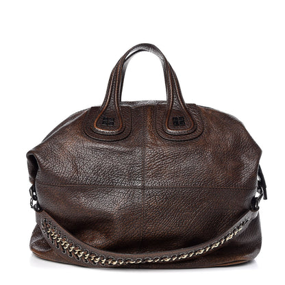 Givenchy Pebbled Calfskin Large Corset Chain Nightingale Brown 1 of 10