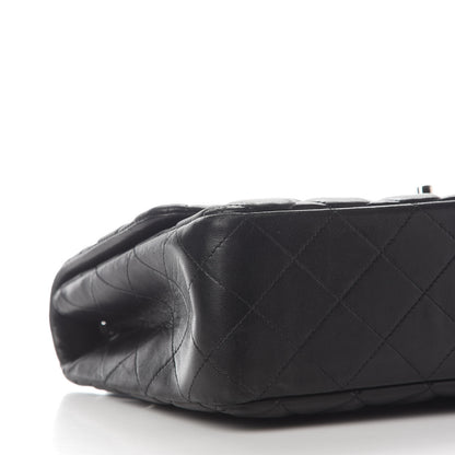 Chanel Lambskin Quilted Jumbo Single Flap Black 7 of 10