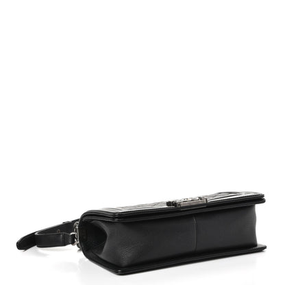 Chanel Goatskin Quilted Patent Medium Duo Boy Flap Black 5 of 8
