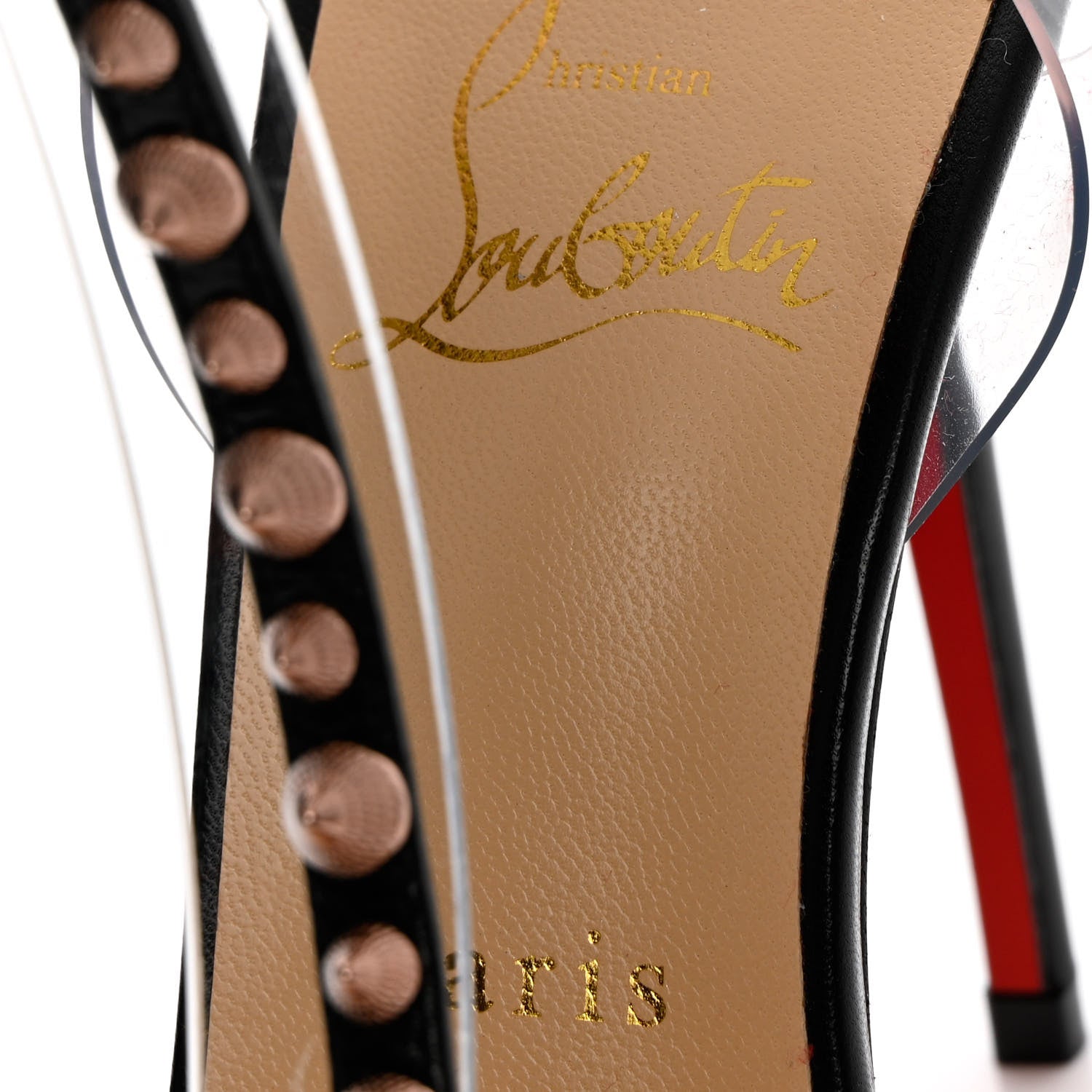 Christian Louboutin Kid PVC Nosy Spikes 100 Pumps 39 Black 6 of 10