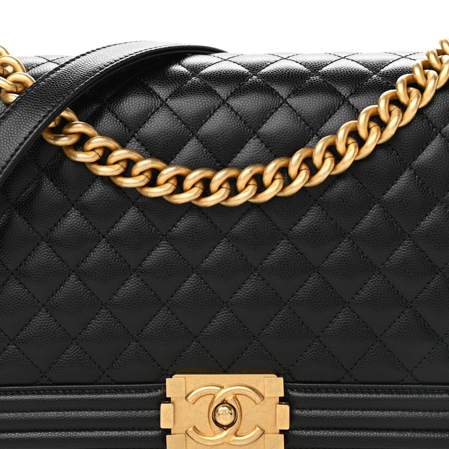 Chanel Caviar Quilted New Medium Boy Flap Black 7 of 10