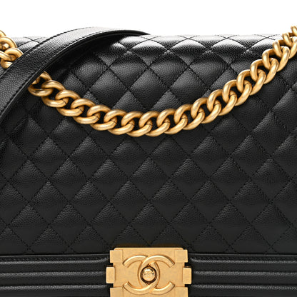 Chanel Caviar Quilted New Medium Boy Flap Black 7 of 10
