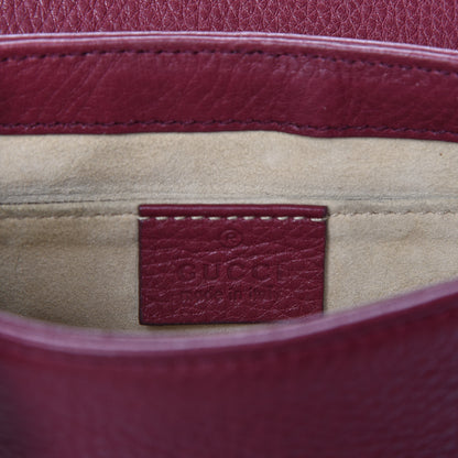 Gucci Cellarius Calfskin Small 1973 Chain Shoulder Bag Cherry Gloss 7 of 9