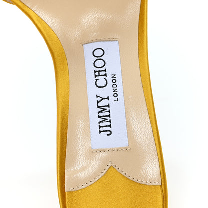 Jimmy Choo Satin Crystal Stacey 85 Sandals 37 Sun 8 of 9