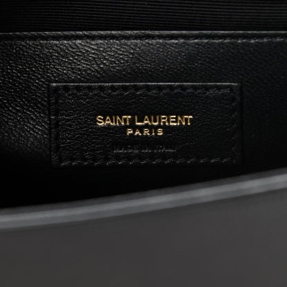 Saint Laurent Grain De Poudre Small Monogram Kate Satchel Black 7 of 13