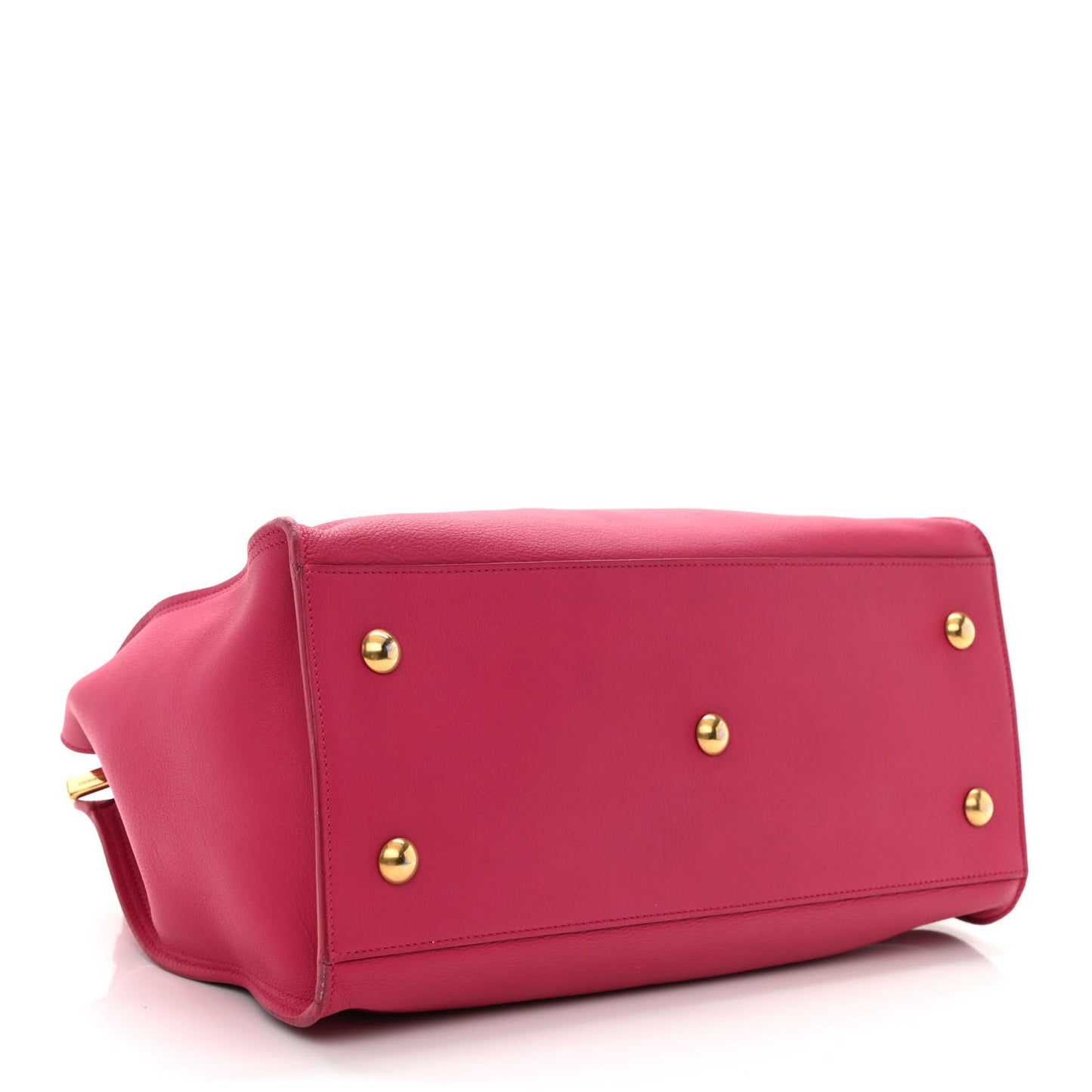 Calfskin Small Classic Y Cabas Fuchsia