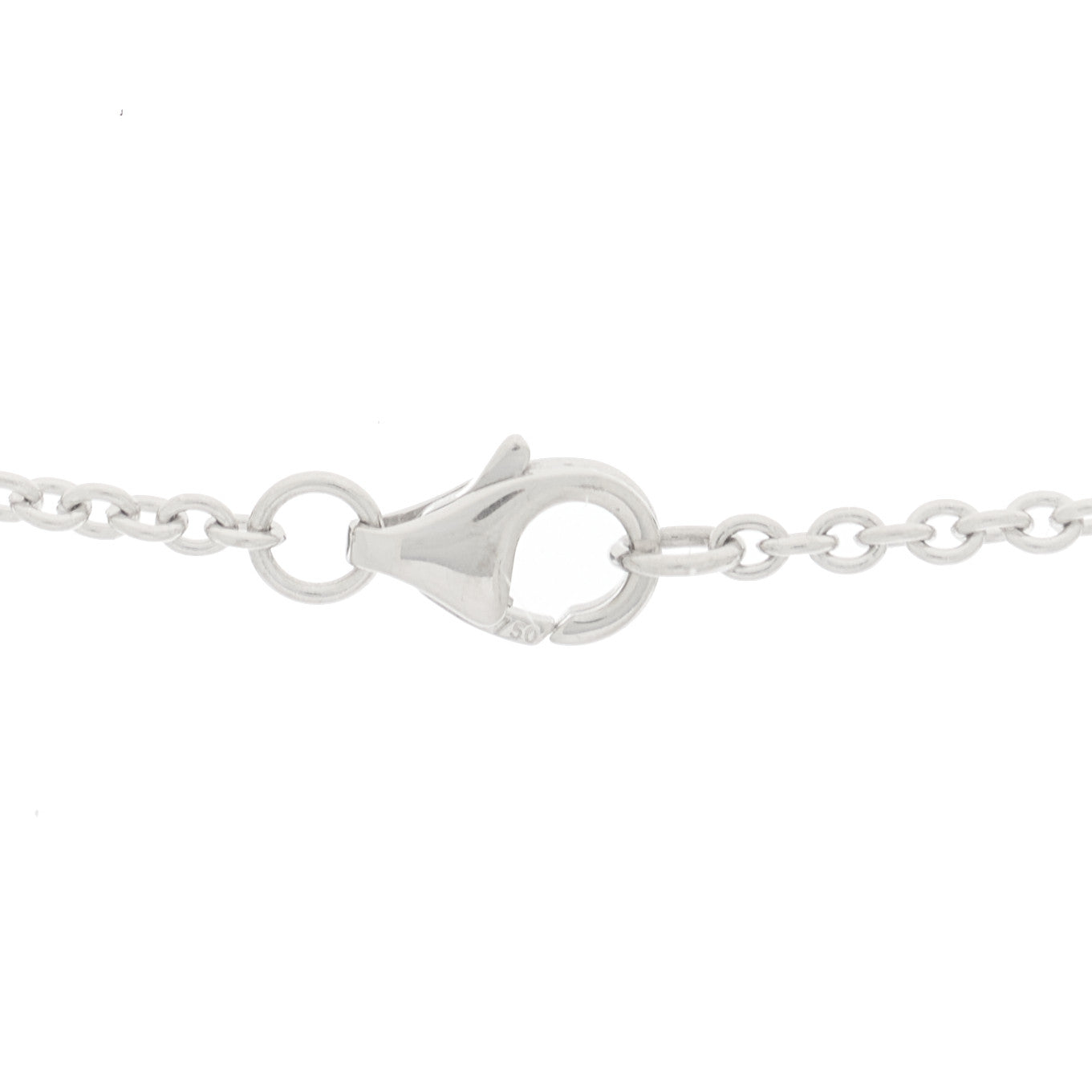 Cartier 18K White Gold Interlocking LOVE Necklace 4 of 7