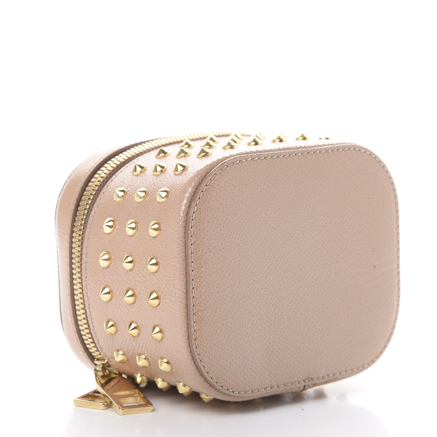 Patent London Studded Cosmetic Case Oyster Pink