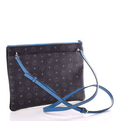 MCM Visetos Original Medium Pouch Black Blue 3 of 8