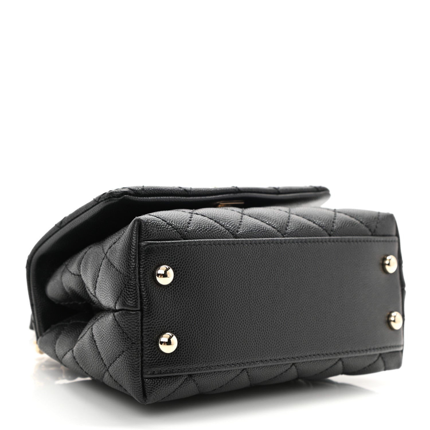 Chanel Caviar Quilted Extra Mini Coco Handle Flap Black 4 of 8