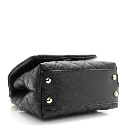 Chanel Caviar Quilted Extra Mini Coco Handle Flap Black 4 of 8
